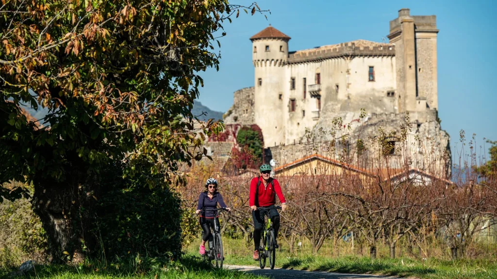 Vélo sur la Voie Bleue