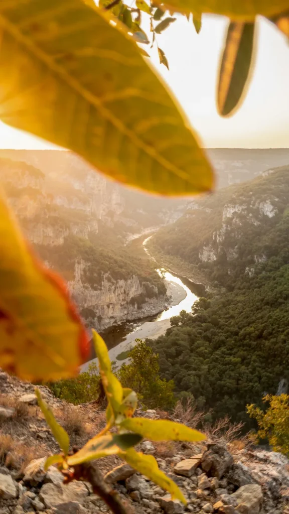 Gorges de l'Ardèche en automne