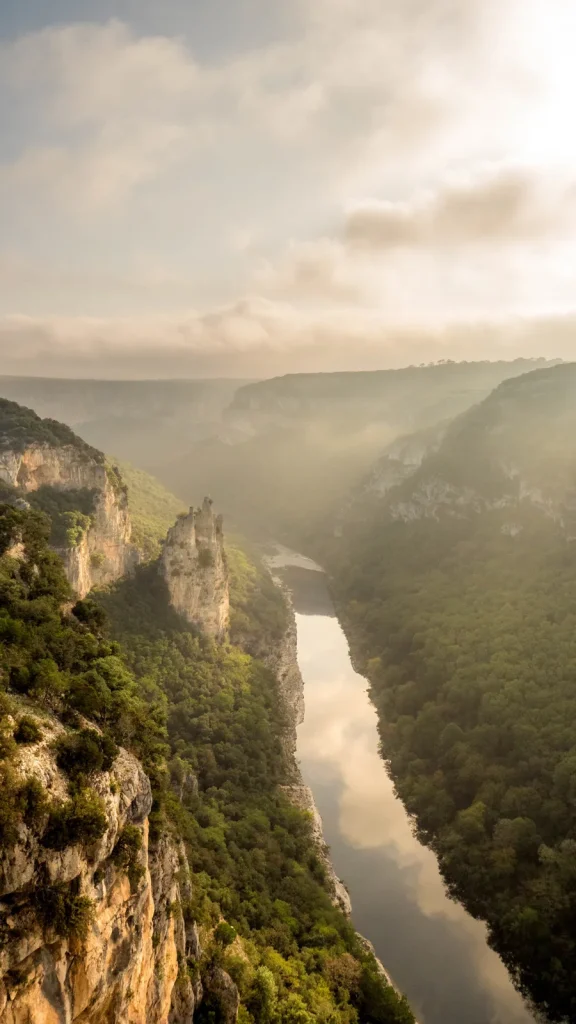 Paysage des gorges de l