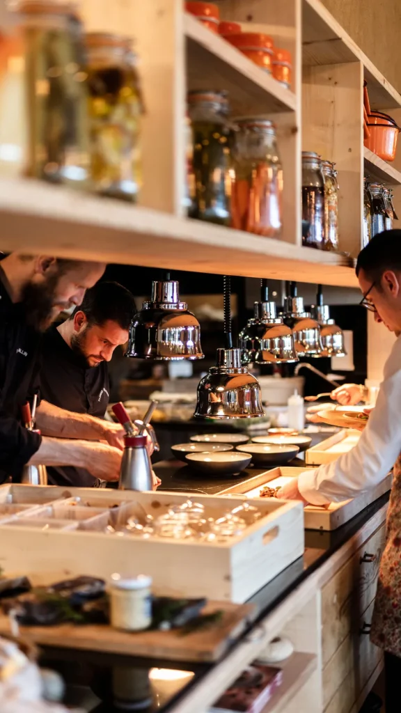 Cuisine au restaurant "La Boria", détenteur de l
