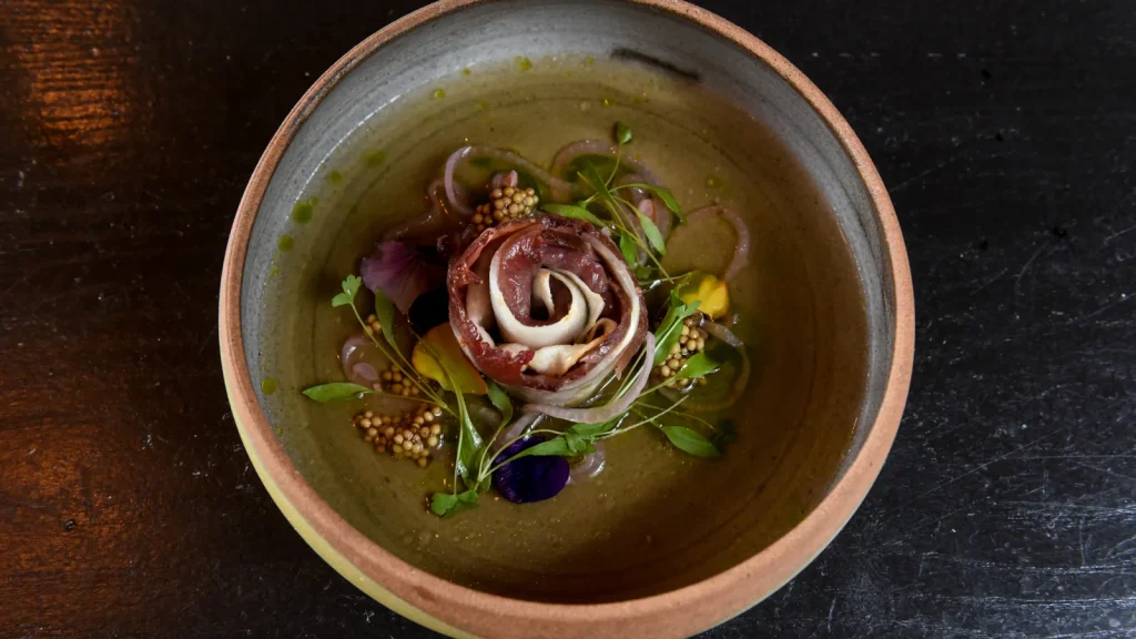 Plat du restaurant "La Boria", détenteur de l