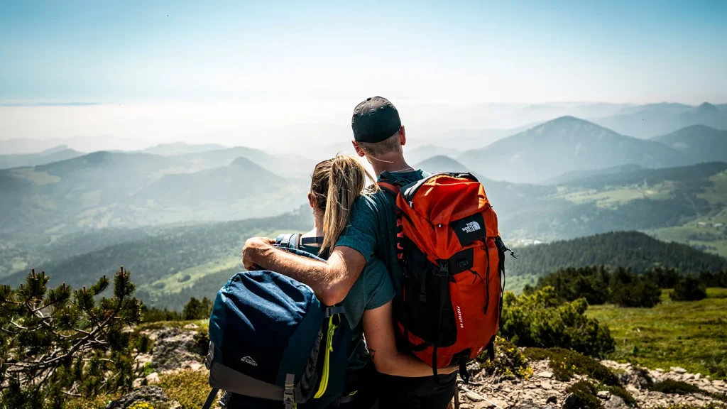 Hiking in Ardeche mountain