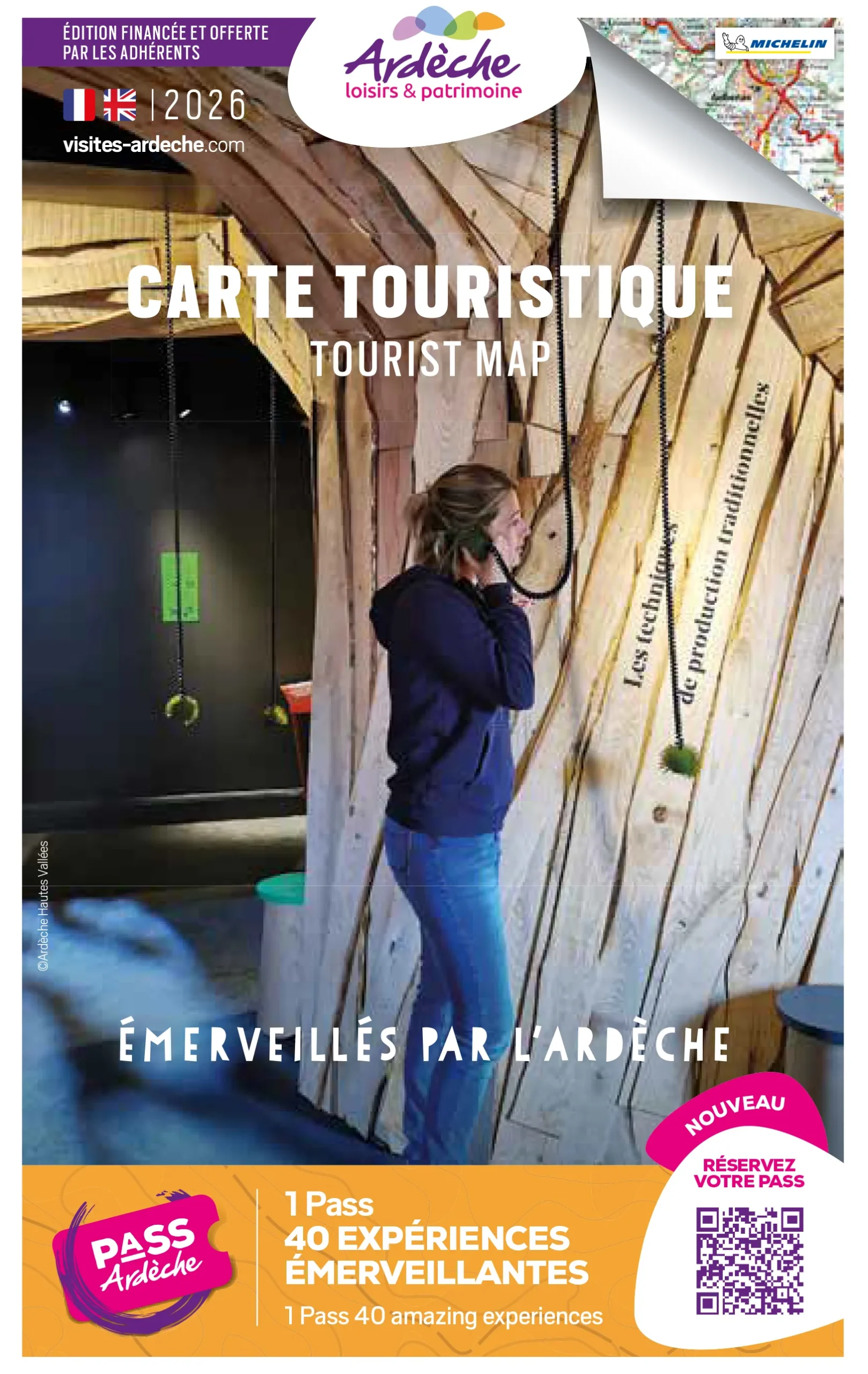La carte touristique de l'Ard&egrave;che