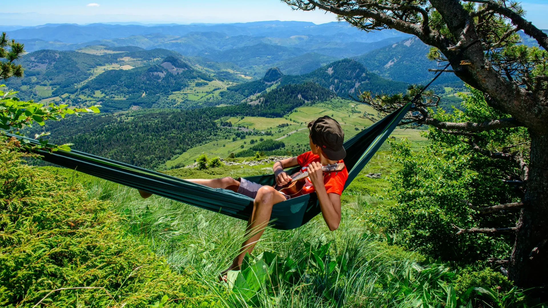Détente à la croix de Boutières, au printemps