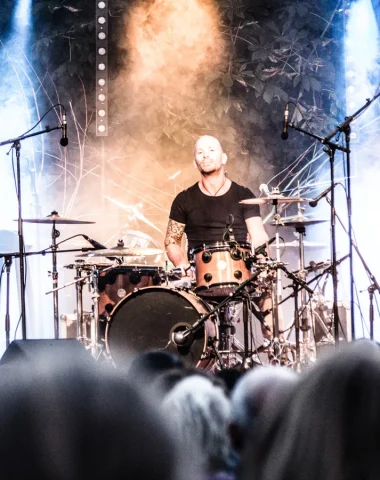 Groupe de musique lors d'un concert