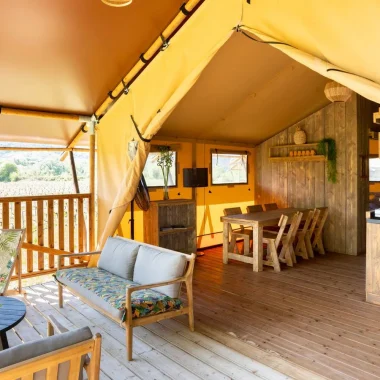 Hébergement dans le camping 